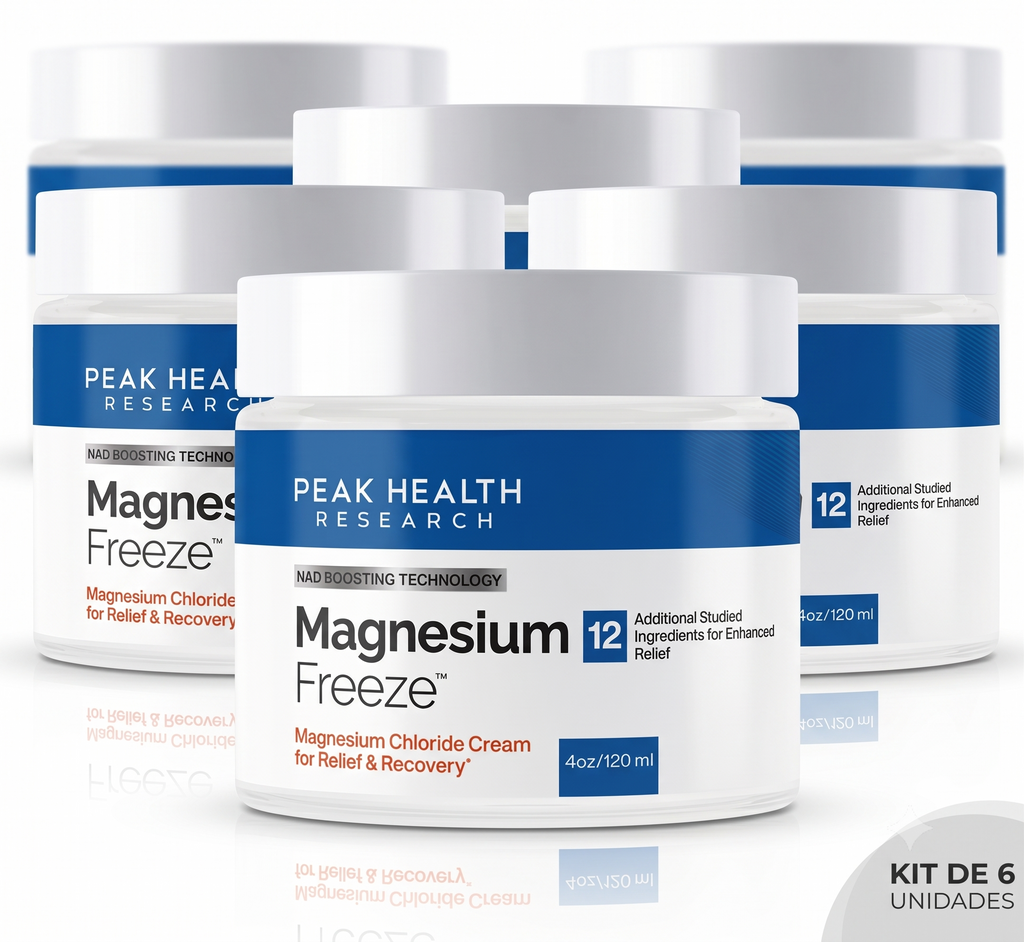 Lot de 6 pots de Magnésium Super Freeze de 120 ml