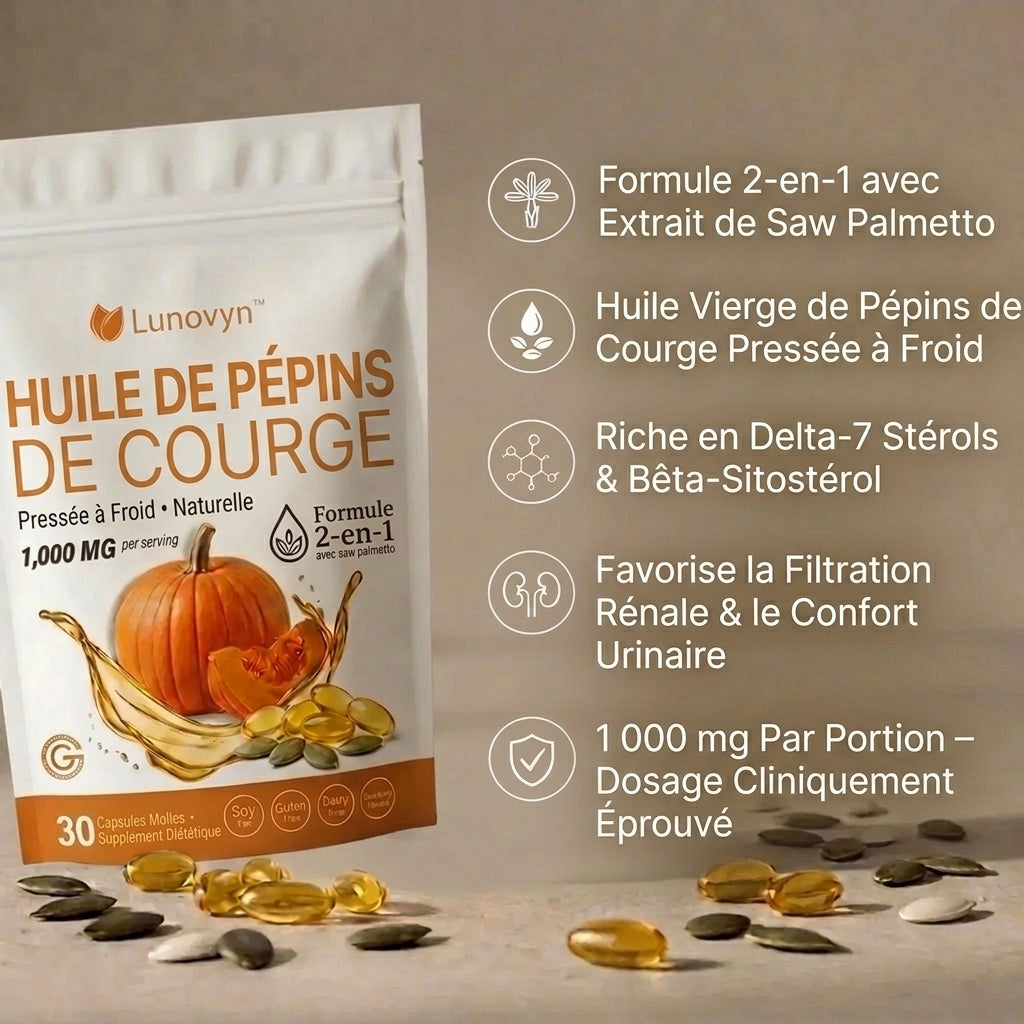 Ingrédients Clés & Dosage Clinique - Saw Palmetto et Huile Vierge